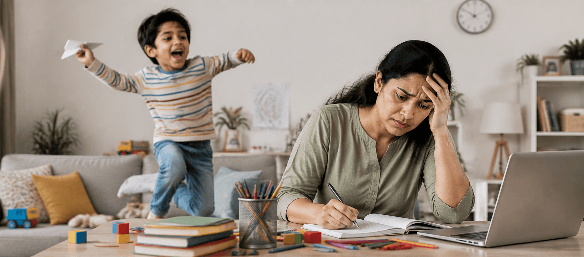 A child showing combined ADHD behaviours